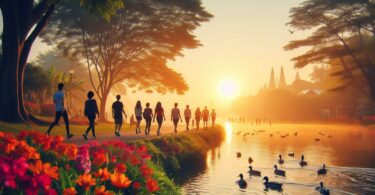 Benefits of morning walk near the river hindi essay