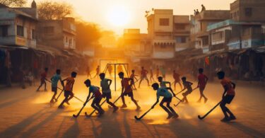 Hockey Match ka aankhon dekha haal par ek hindi nibandh