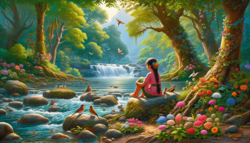Human and Nature par ek hindi nibandh