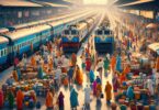 Indian railway station par ek scene