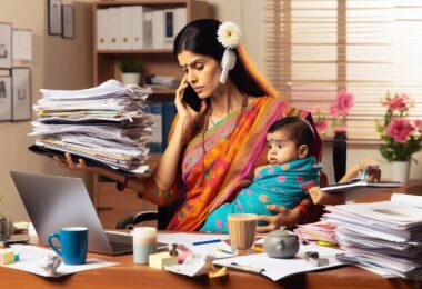 problems of working lady in india par ek hindi nibandh