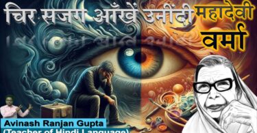 Chir Sajag Aankhen Unendi By Mahadevi Verma The Best Explanation